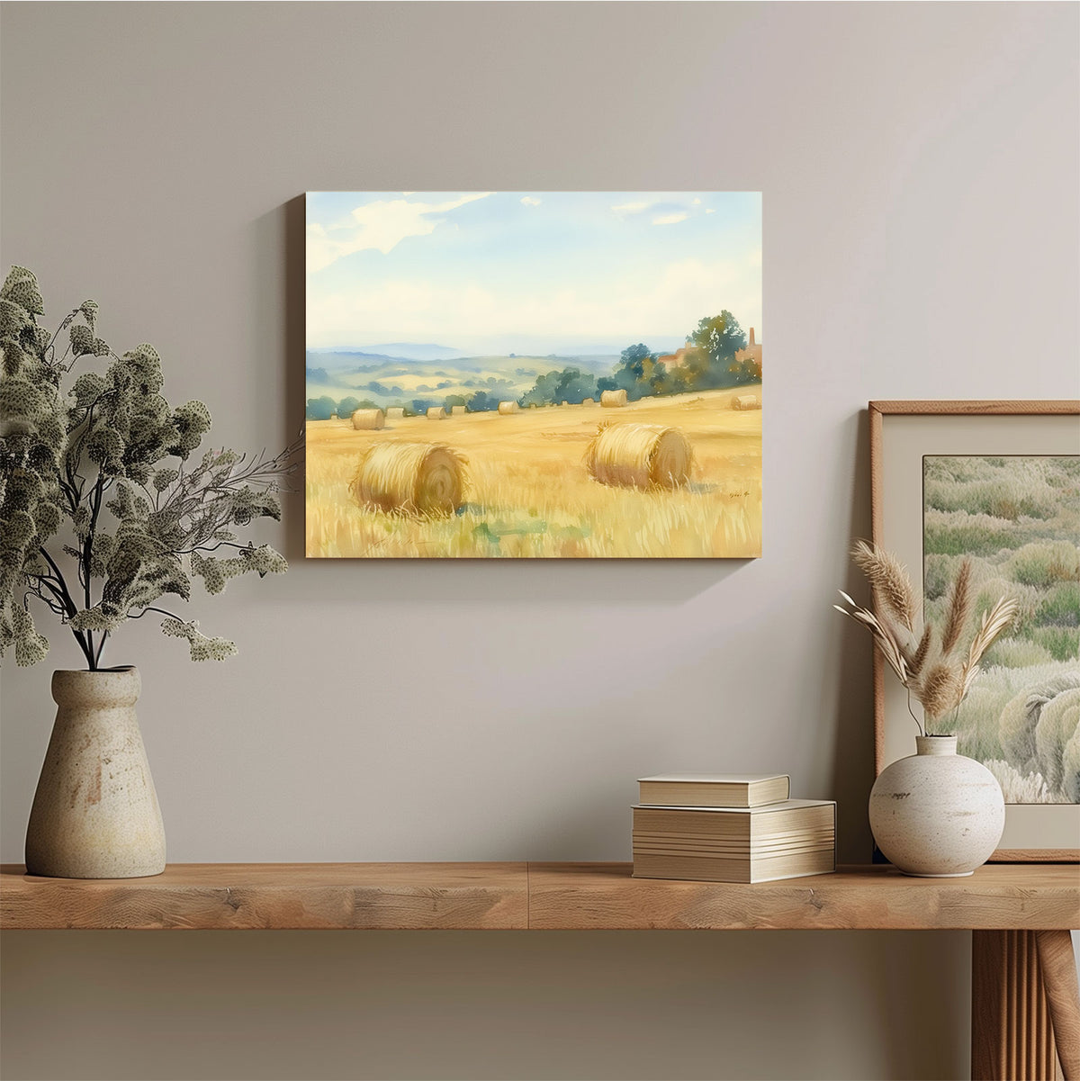 Golden Harvest Wheat Field Wall Art