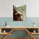 Classical Christian Saint Painting Saint in the Mountains Religious Wall Art