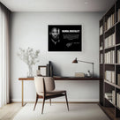 Kobe Bryant Mamba Mentality Canvas Wall Art – Inspirational Basketball Quote Poster for Bedroom, Office and Gym