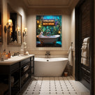 Live Laugh Bath House Ghost Wall Art