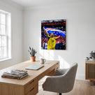 Cape Verde Goalkeeper Flag Canvas Wall Art – Soccer Stadium Print