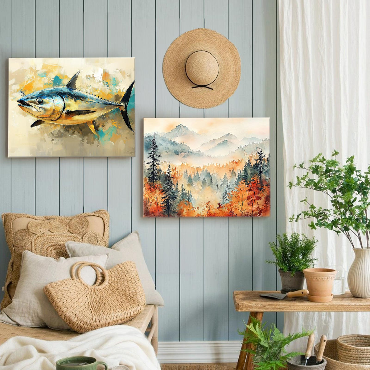 Bluefin Tuna Ocean Wall Art
