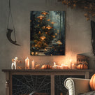 Enchanted Mushroom Forest Halloween Canvas Wall Art