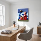 Erling Haaland Meditation Celebration Canvas Wall Art – Norway Soccer Print