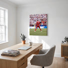 Cristiano Ronaldo No. 7 Portugal Canvas Wall Art – Soccer Stadium Print