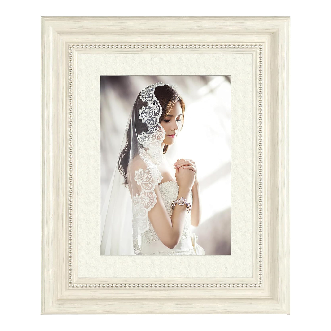 Classic Retro Picture Frame with MDF Wood Mat & Plexiglass Front 3 Colors Style 1