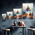 Haunted Castle and Jack-O’-Lanterns Halloween Wall Art