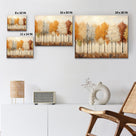 Modern Abstract Autumn Tree Landscape Painting Forest Wall Art