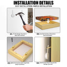 Canvas Floating Frame for Finished Canvas Artwork, Oil Painting Floater Frame for 1.25 Inch Deep Canvas, Gallery Style Picture Frame for Wall Decor with Mounting Hardware