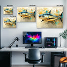 Bluefin Tuna Ocean Wall Art