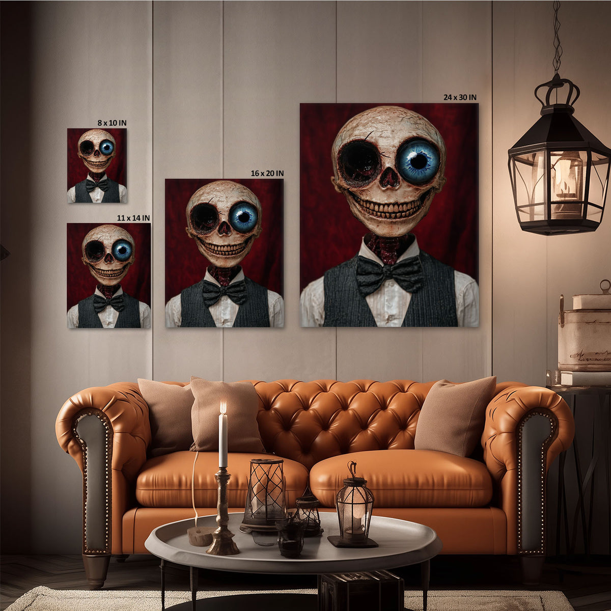 Vintage Skeleton Gentleman Wall Art