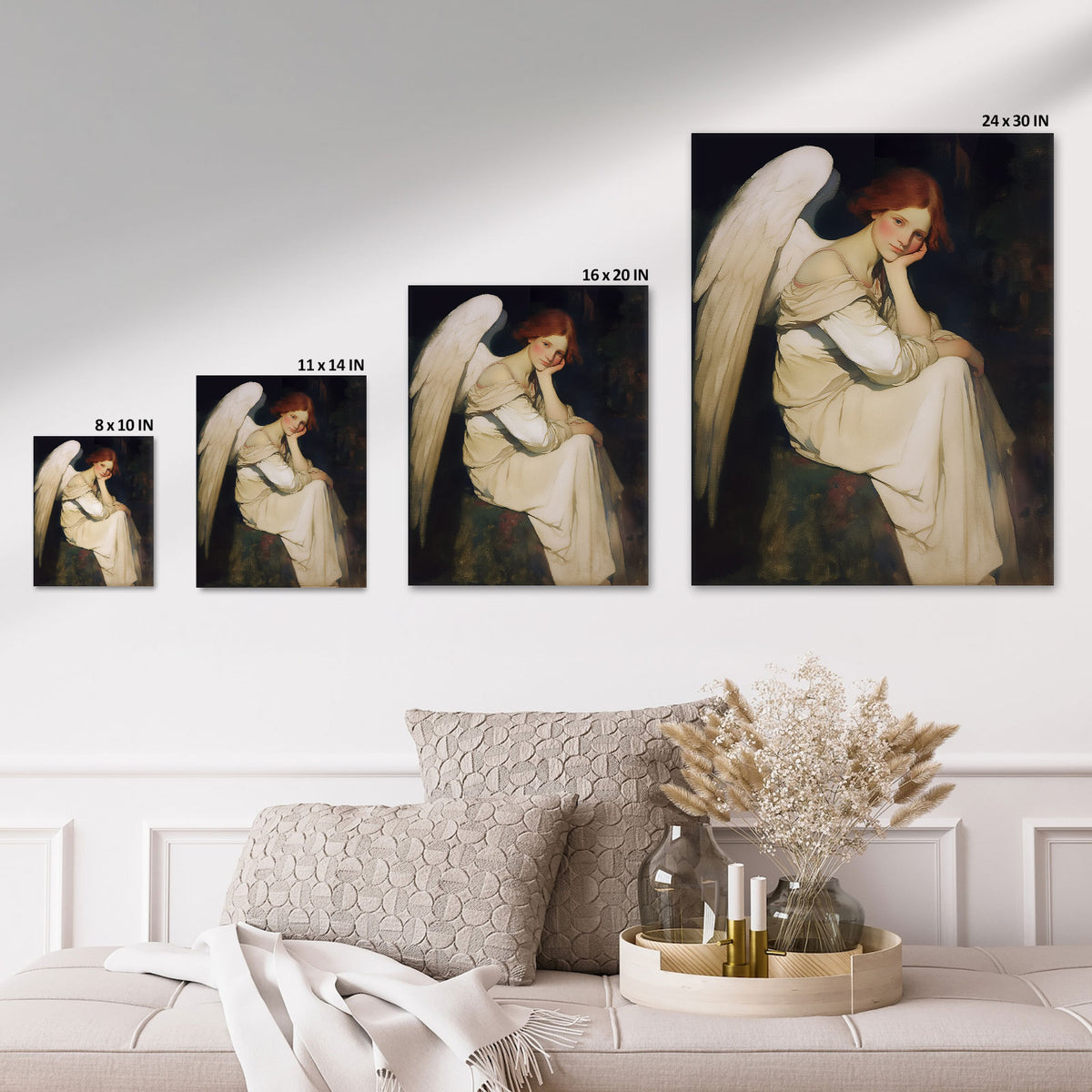 Serene Angel Portrait Wall Art
