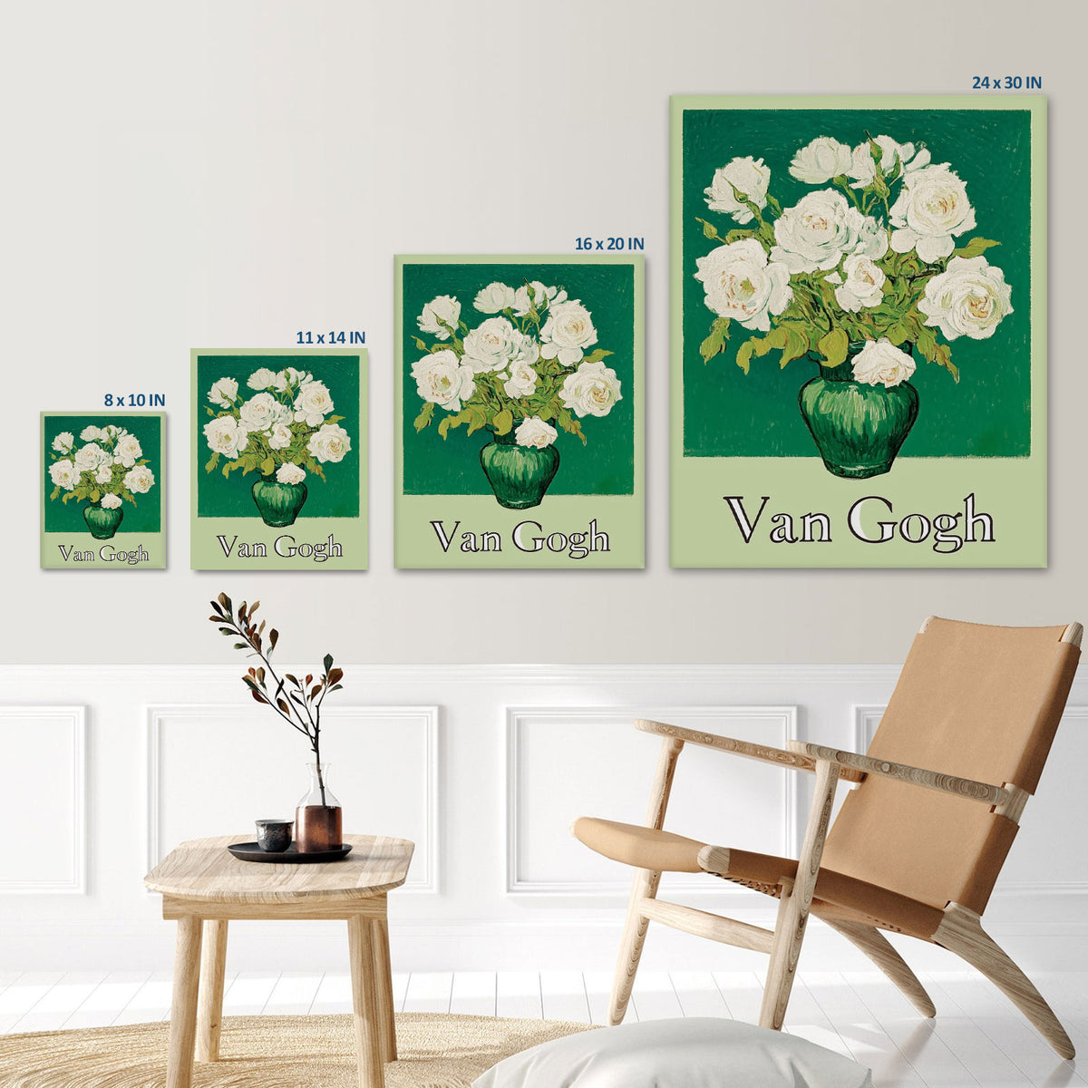 Van Gogh White Roses Wall Art