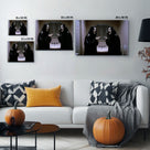 Mirror Scream Horror Canvas Wall Art – Spooky Halloween Bathroom Decor