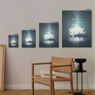 Mystical Lotus Water Wall Art