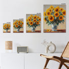 Sunflower Bouquet Still Life Oil Painting Wall Art