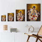 Mexican Catholic Devotional Painting Our Lady of Guadalupe Religious Wall Art