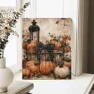 Rustic Pumpkin Harvest Halloween Canvas Wall Art