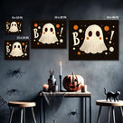 Cute Halloween Ghosts and Friends Wall Art