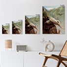 Classical Christian Saint Painting Saint in the Mountains Religious Wall Art
