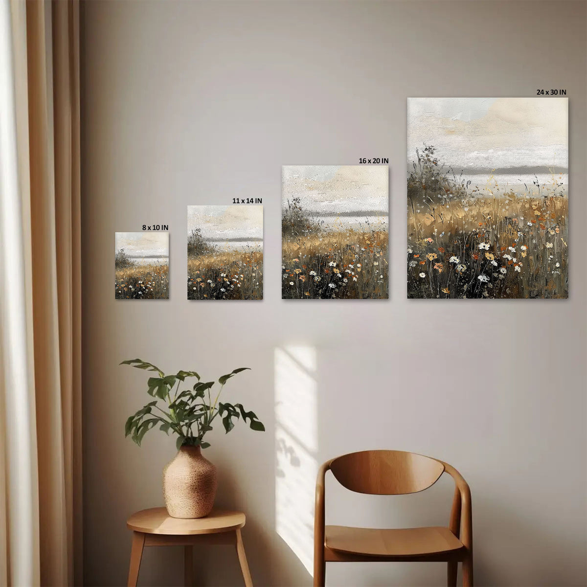 Wildflower Meadow Landscape Wall Art