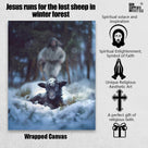 Lamb in all Seasons Canvas Wall Art