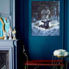 Lamb in all Seasons Canvas Wall Art