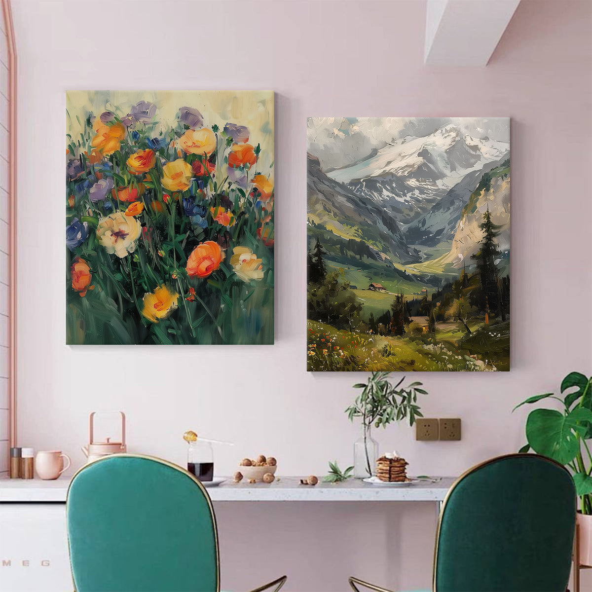 Colorful Wildflower Garden Wall Art