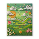 Whimsical Green Garden Paper Art Wall Decor