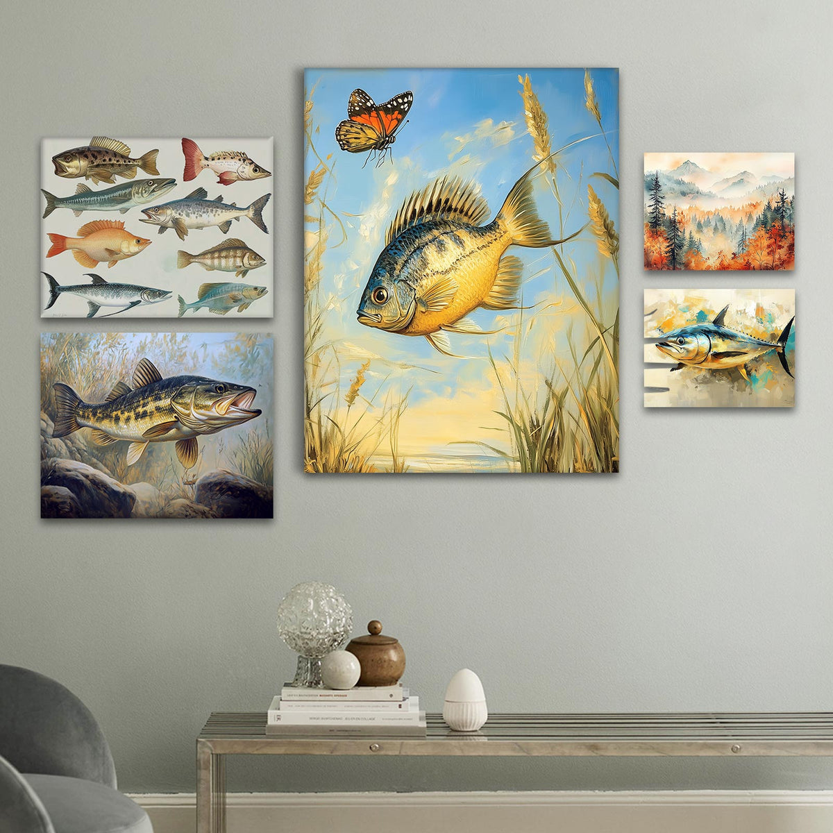 Freshwater Pike Fishing Wall Art