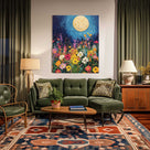 Moonlit Wildflower Meadow Wall Art