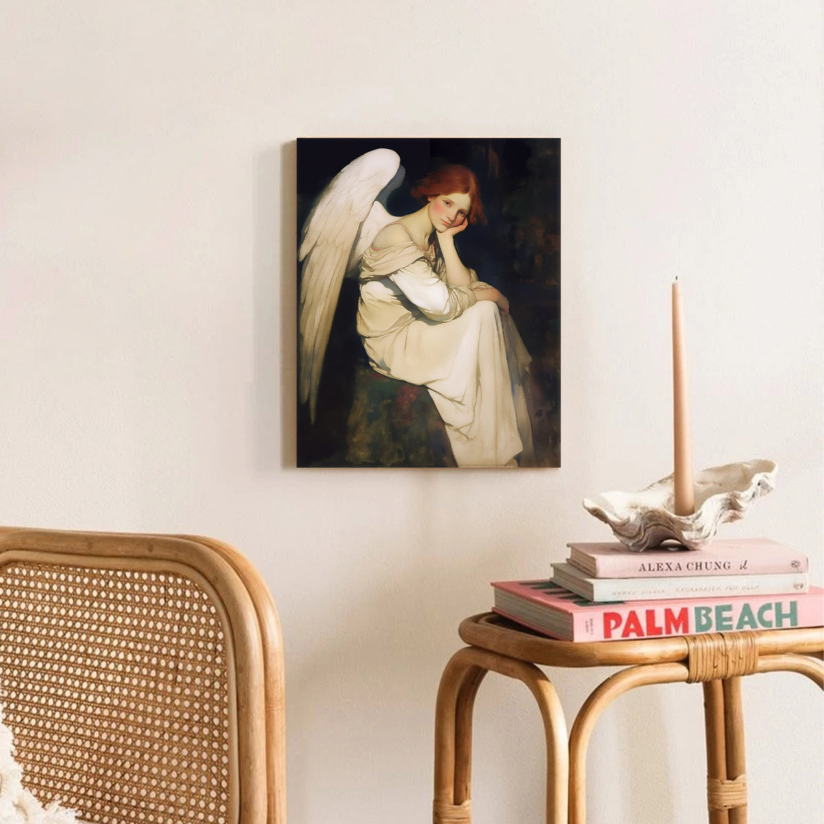 Serene Angel Portrait Wall Art