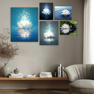Mystical Lotus Water Wall Art
