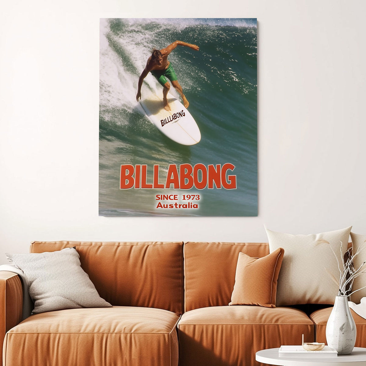 Vintage Surfing Poster Wall Art