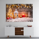 Gingerbread Man with Wood Background