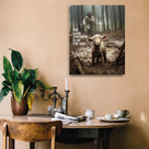Christian Canvas Wall Art Jesus Saving Lamb Picture (with text)