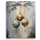 Christmas Tree Canvas Wall Art, Festive Holiday Tree with Lights and Gifts