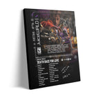 Juice WRLD Canvas Wall Art Death Race for Love Album Cover Poster, Intense Rap and Hip-Hop Inspired Prints Aesthetic for Bedroom Game Room Living Room Bar Studio Decor