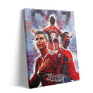 Captivating Cristiano Ronaldo Print Poster, Bold Sports Stars Painting, Thrilling Game Day Artwork Decoration, Modern Living Room Gym Wall Decor