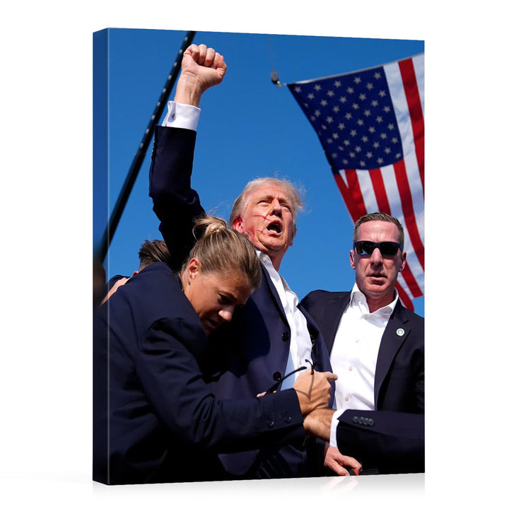 Donald Trump July 13, 2024 Keep Fighting Fist Pump Framed Photo
