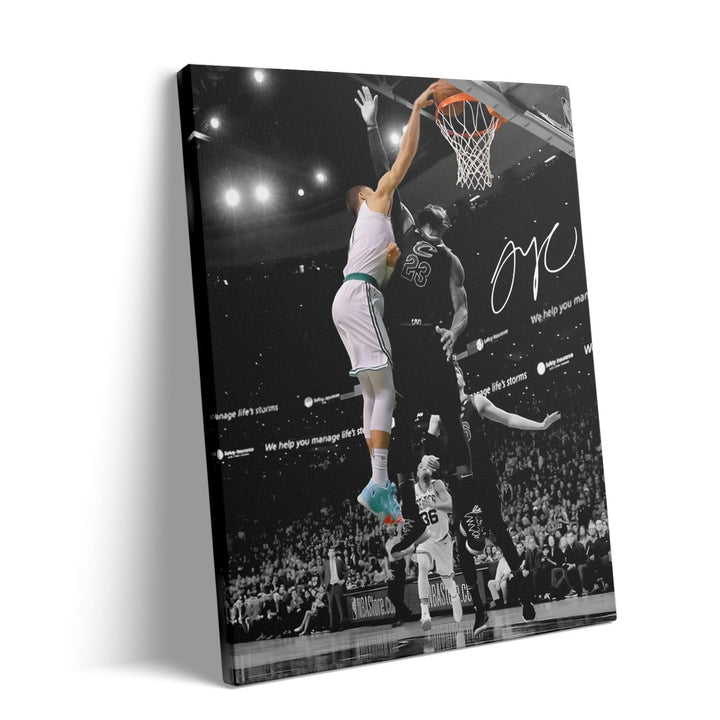 Jayson Tatum and James Poster Prints Sports Artwork Decoration Motivational NBA Game Wall Decor for Gym Dorm Office Home Bedroom Living Room