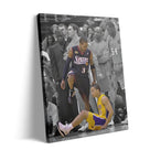 Basketball Canvas Wall Art, Iverson and Tyronn Lue Poster Prints NBA Star Artwork Decoration Motivational Sports Wall Decor for Gym Office Home Dorm Bedroom Living Room