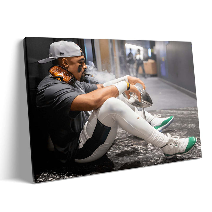 2025 Super Canvas Bowl Wall Art Champions Eagles Poster Print Philadelphia Hurts Painting Canvas Wall Decor Sports Stars Picture Modern Bedroom Living Room Home Decoration