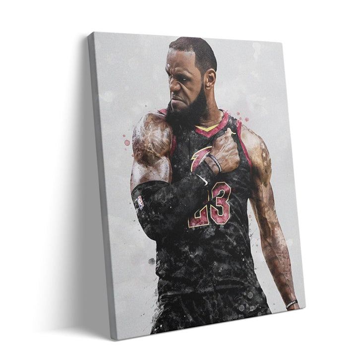 LeBron James Poster Prints NBA Star Sports Artwork Decoration Motivational Wall Decor for Gym Game Room Dorm Office Home Bedroom Living Room