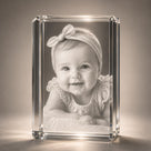 Personalized 3D Crystal Photo Engraved with K9 Crystal & Subsurface