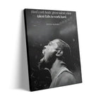 NBA Canvas Wall Art Decor - Kevin Durant Motivational Quote Poster, Hard Work Beats Talent Basketball Artwork, Black and White Inspirational Canvas Decor