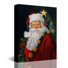 Christmas Canvas Wall Art Santa Claus Canvas Prints for Living Room Kitchen Bathroom Home Santa Claus Xmas Posters Room Decor