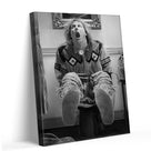 Funny Framed Canvas Wall Art Bathroom Decor Black Humorous Comedy Movies Poster Dumb and Dumber Oil Painting Modern Artwork for Living Room Dorm Wall Home Decoration