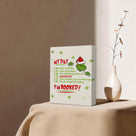 Christmas Canvas Wall Art Decor - “Maybe Christmas Means a Little Bit More” Holiday Quote Decor - 8x10 inch Whimsical Festive Wall Decoration for Room or Office - Premium Quality Canvas Print