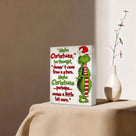 Christmas Canvas Wall Art Decor - “Maybe Christmas Means a Little Bit More” Holiday Quote Decor - 8x10 inch Whimsical Festive Wall Decoration for Room or Office - Premium Quality Canvas Print